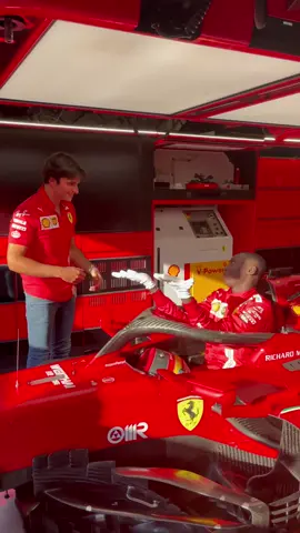 It was an honor to help you my friend @carlossainz55  but next time learn how to go into 🏎🤣🤲🏾#learnfromkhaby #learnwithtiktok #ferrari