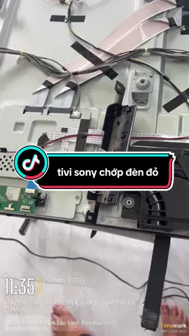 Tivi Sony nháy đèn đỏ không lên hình: Dấu hiệu báo lỗi và khắc phục tại nhà - Sửa chữa tivi tại nhà - Sony, SamSung, LG, Panấnonic #tivisonychopdendo #thayledt…